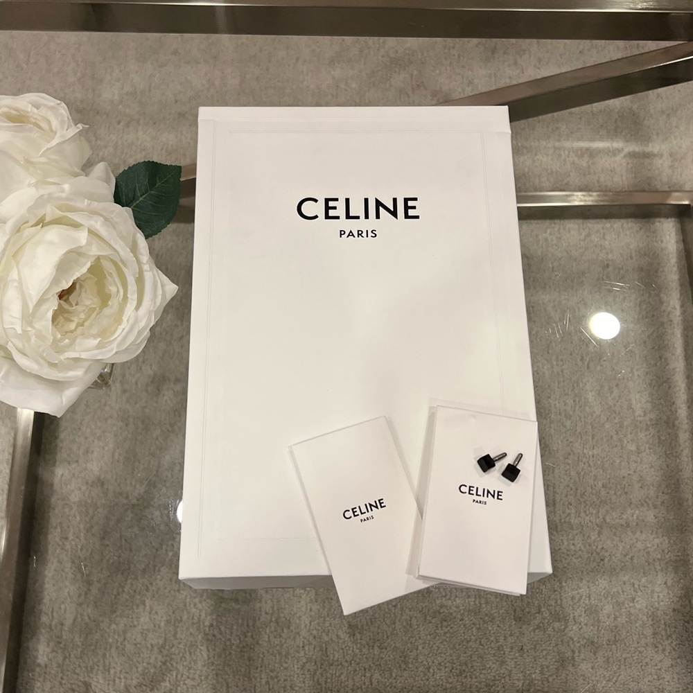 Celine empty shoe box with heel tip